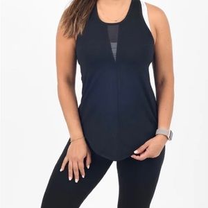 Zyia Active Black Effortless Tank-Long